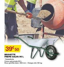 Brouette Galvanis Ef Bf Bd Poign Ef Bf Bde Pneumatique Brouette 90 L Brico Depot