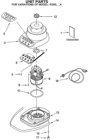 kitchenaid ksb5mc4 blender partswarehouse