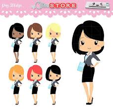 Business Woman Clipart Work Schedule Girl For Planner Etsy Clip Art Planner Stickers Business Women