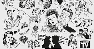 Are you struggling to find free commercial images for your youtube videos or website? Free 50s Love Themed Clipart Vintage Vectors Royalty Free Free Of Charge Commercial Use Free Retro Vectors Free Clip Art