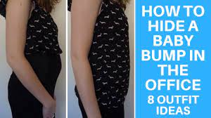 How To Hide A Baby Bump At Work 8 Different Outfits For The Office Youtube