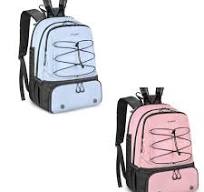 Bolsa de tenis, bolsas de tenis grandes para mujer, mochila de tenis con  compartimento ventilado para zapatos y bolsillo aislado, azul y rosa