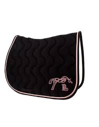 Spécialiste du matériel d'équitation : Tapis Penelope Leprevost Classique Noir Et Rose Gold 95 Penelope Leprevost Equitation Mode Equestre