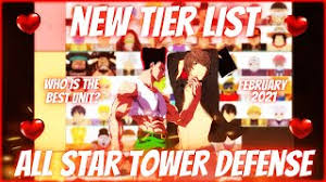 Build unique units and use them to fend off waves of enemies. The New All Star Tower Defense Tier List Updated Units February 2021 Youtube
