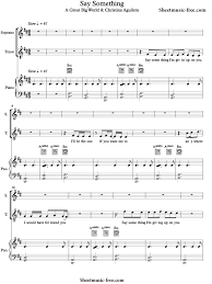 Itsy bitsy spider piano notes with letter names. Say Something Piano Sheet Music A Great Big World Sheetmusic Free Com