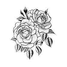 Twin Rose Tatouage Temporaire Ensemble De 2 Traditional Tattoo Flowers Flower Tattoo Shoulder Tattoos