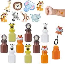 Amazon Com Favonir Animal Bubbles Tattoos Party Set 24 X Kids Bubble Bottles 144 Temporary Tattoo Stickers For Kids Kids Bubbles Kids Bottle Bubble Bottle