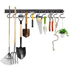 Maybe you would like to learn more about one of these? Heavy Duty Tools Hanger With 4 Rails 16 Hooks Garden Tool Organizer Wall Mount Tool Organizer Nanxun Adjustable Storage System 64 Inch Garage Organizer Wall Holders For Tools Tools Home Improvement