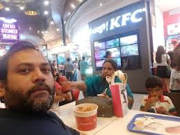 Adil Baig mirza at KFC, The Great India Place,