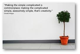 Quote typed on vintage typewriter. The Power Of Simplicity