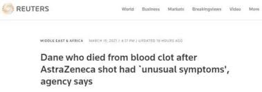 澳门 马其顿 马达加斯加 马拉维 马来西亚 马尔代夫 索马里 马耳他 马绍尔群岛 法国的海外大区 毛里塔尼亚 毛里求斯 马约特岛 墨西哥 密克罗尼. ææ…Œæ‰©æ•£ æ¬§æ´²18å›½çªç„¶å«åœè¿™æ¬¾æ–°å† ç–«è‹— ä»€ä¹ˆæƒ…å†µ æ­»äº¡ç–'äº' ç¬¼ç½© 8000äº¿å·¨å¤´è¦å‡‰ è¯ç›'å±€å°†ç´§æ€¥å¼€ä¼š è¯åˆ¸æ—¶æŠ¥ç½'