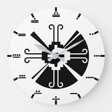 maya numerals hunab ku wall clock large clock zazzle com clock wall clock mayan symbols