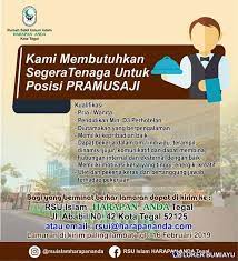 Lowongan Kerja Rumah Sakit Umun Islam Harapan Anda Tegal Rumah Sakit Pendidikan Motivasi
