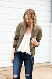 45 Warm Bomber Jacket Outfits That Ll Make The Winter Cozy Bomber Jacket Outfit Olive Bomber Jacket Olive Bomber Jacket Outfit