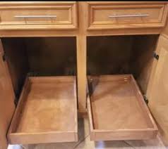 The quiktray rollout system is available online from quickdrawers.com. Diy Pull Out Cabinet Shelves For Under 30 Each Hometalk