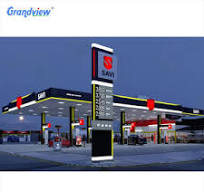 Space Frame Gas Stations - Durable & Efficient Designs