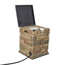 Propane tank cover protects your tank from outdoor elements. Canyon Ridge Tank Hideaway Bond Mfg Heating