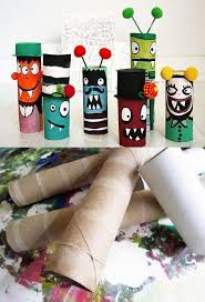 Manualidades Para Ninos Este Halloween Monstruos De Carton Muy Ingenioso