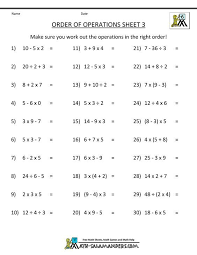 Choose math operation game choose the mathematical operation(s) so that the number sentence is true. Pemdasts 5th Grade Order Of Operations Printable Math Tremendous Jaimie Bleck