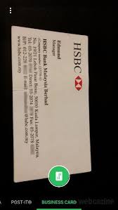 You can use evernote to scan business cards on the iphone and have it save the contact. How To Scan Business Cards Using Evernote On Android