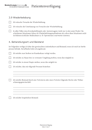 Hier finden sie alle formulare (mitglied/ mandant. Patientenverfugung Ratgeber Und Kostenloser Download