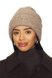 EAVES Alina Beanie in Heather Brown