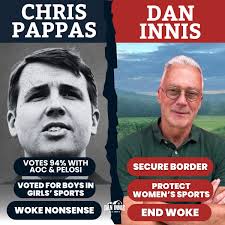 Pappas is with the radical left. I'm with New Hampshire. I'll fight to  protect women's sports, secure our border, and be a fighter for President  Trump in the Senate.