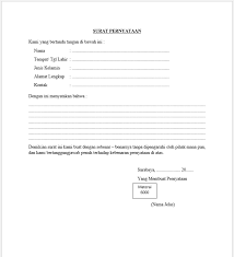 Seperti apa contoh surat pernyataan yang benar? Surat Pernyataan Pengakuan Untuk Berbagai Keperluan Sholahknows