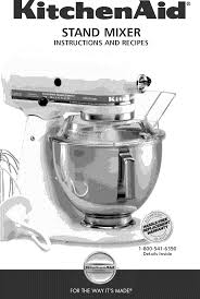 kitchenaid 4k5ss user manual mixer