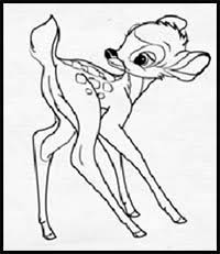 How to draw bambi easy, step by step, disney characters. How To Draw Disney S Bambi Cartoon Characters Drawing Tutorials Drawing How To Draw Disney S Bambi Illustrations Drawing Lessons Step By Step Techniques For Cartoons Illustrations