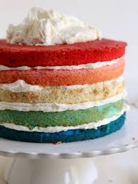 Red White And Blue Ombre Layer Cake Completely Delicious Recipe Vegetarian Sweets Cake Let Them Eat Cake