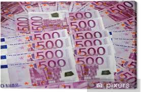 Ja es gibt wahrscheinlich noch viele scheine die im umlauf sind. 500 Euro Banknoten Canvas Print Pixers We Live To Change