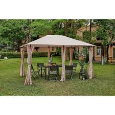 Coffre de jardin spécial gros volume ! Tonnelle De Jardin Avec Rideaux 3x3 Achat Vente Pas Cher