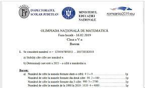 Olimpiada de meşteşuguri artistice tradiţionale bucovinene. Olimpiada De Matematica 2019 Etapa Locala Clasele 5 8 Subiecte Si Rezolvari Din Diferite Judete Olm 2019 Jitaruionelblog Pregatire Bac Si Evaluarea Nationala 2021 La Matematica Si Alte Materii Materiale Lectii