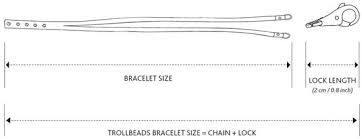 In the past, many different distance units were used to measure the length of an object. Trollbeads Leather Bracelet Light Blue Dark Grey 41 Cm 16 Inch With Black Onyx And Sterling Silver Beads