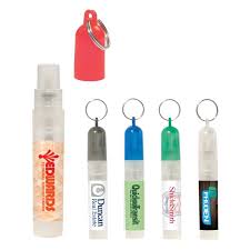 Also known as spray sticks, our branded hand sanitizer spray pens are cylindrical dispensers that release a fine mist of sanitizer when pressed. 5ml Hand Sanitizer Spray Key Ring Hand Sanitizer Sanitizer Spray