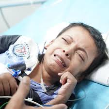 Little Kannan is suffering from a life-threatening genetic disorder. His  liver is only barely functioning, his spleen is swollen, and even his heart  is failing. For now, he needs urgent heart surgery