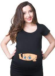 Maternity T Shirts Peeking Baby Board T Shirt T Shirts Mom Etsy Camisas De Gravidas Roupas Para Gestantes Camisetas Patchwork