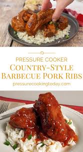 Put the ribs, bone side down, on a rimmed baking sheet. Pressure Cooker Instant Pot Country Style Barbecue Pork Ribs