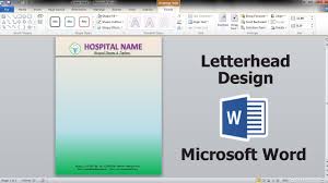 Everything needed to create business cards on avery stock is built into word. How To Make Hospital Letterhead Design Microsoft Word 2010 Ms Word Tuto Letterhead Design Business Card Design Microsoft Word 2010