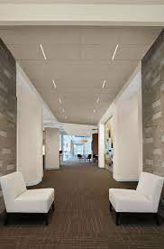 Cirrus With Prelude Xl 15 16 Suspension System Rendering Armstrong Ceiling Lobby Design False Ceiling