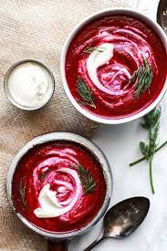 Easy Beet Soup Blender Borscht Recipe Beet Soup Beet Soup Recipes Beetroot Soup