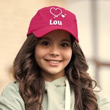 Casquette enfant rose