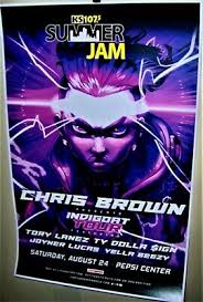 Chris brown indigoat tour dates singer chris brown has announced 2019 tour dates for his upcoming indigoat tour, featuring supporting artists ty dolla sign, tory lanez, joyner lucas and yella beezy. Chris Brown In Concert Show Poster The Indigoat Tour Denver Co Aug 24th 2019 Ebay