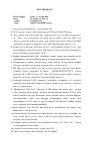 Contoh notulen rapat persiapan akreditasi puskesmas. 2