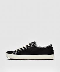 White & green vault og style sneakers. Maison Margiela Tabi Canvas Sneaker Black Sevenstore