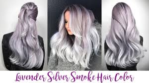 lavender silver smoke hair color