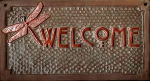 37728 unique welcome sign items. Dragonfly Welcome Sign Handmade Ceramic Tile By Fayjonesdaytile 70 00 Handmade Ceramic Tiles Handmade Ceramics Welcome Sign