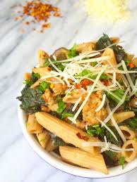 Sausage Eggplant And Kale Pasta The Lemon Bowl Recipe Kale Pasta Recipe Pasta Dishes Food