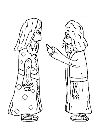 Jacob and esau coloring pages. Paul And Elymas The Sorcerer Acts In Jacob And Esau Coloring Page Netart